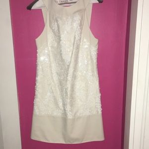 ASOS white sequin sparkle dress size 4